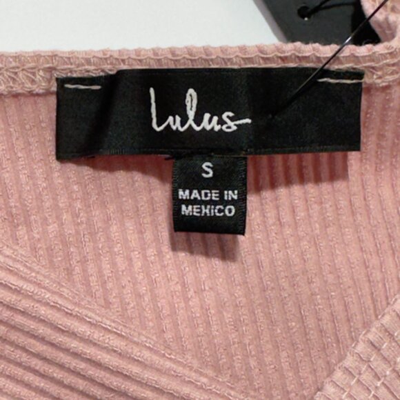 Lulu's Pink Ribbed Midi Dress - Picture 4 of 10